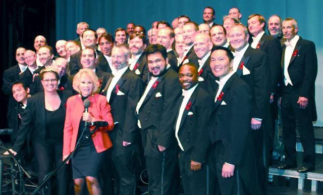 Joan Rivers with SFGMC, 2006. SFGMC Archives.