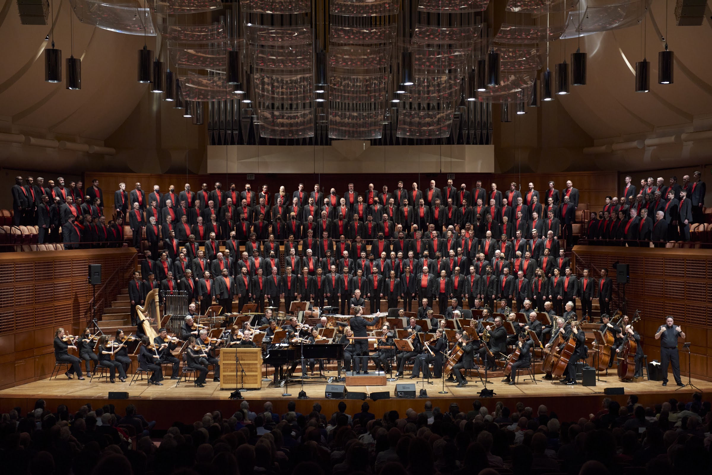 The San Francisco Gay Men’s Chorus and the San Francisco Symphony performing All We Need Is Love at Davies Symphony Hall