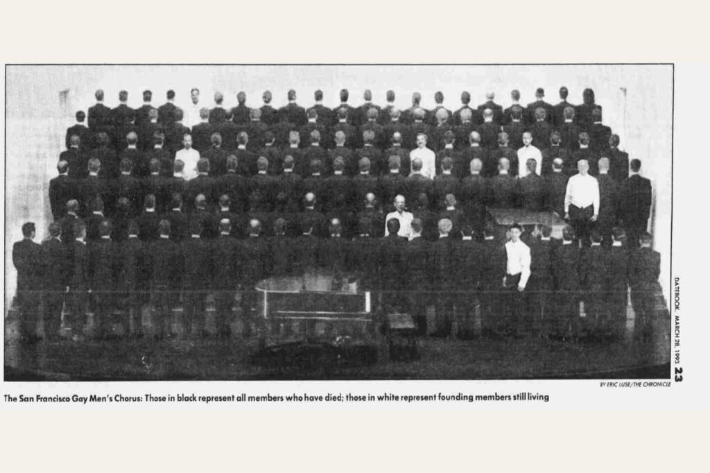 Newspaper clipping: The Fifth Section photo, Sunday Examiner & Chronicle, March 28, 1993. Photo by Eric Luse