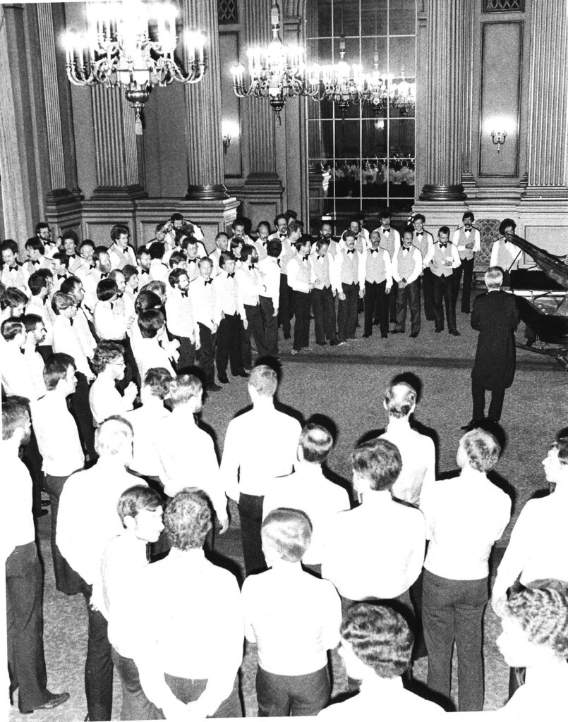 Archive photo: In the green room at the Herbst Theatre