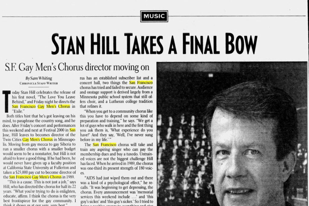 Newspaper clipping: Sunday Examiner & Chronicle Datebook, July 16, 2000