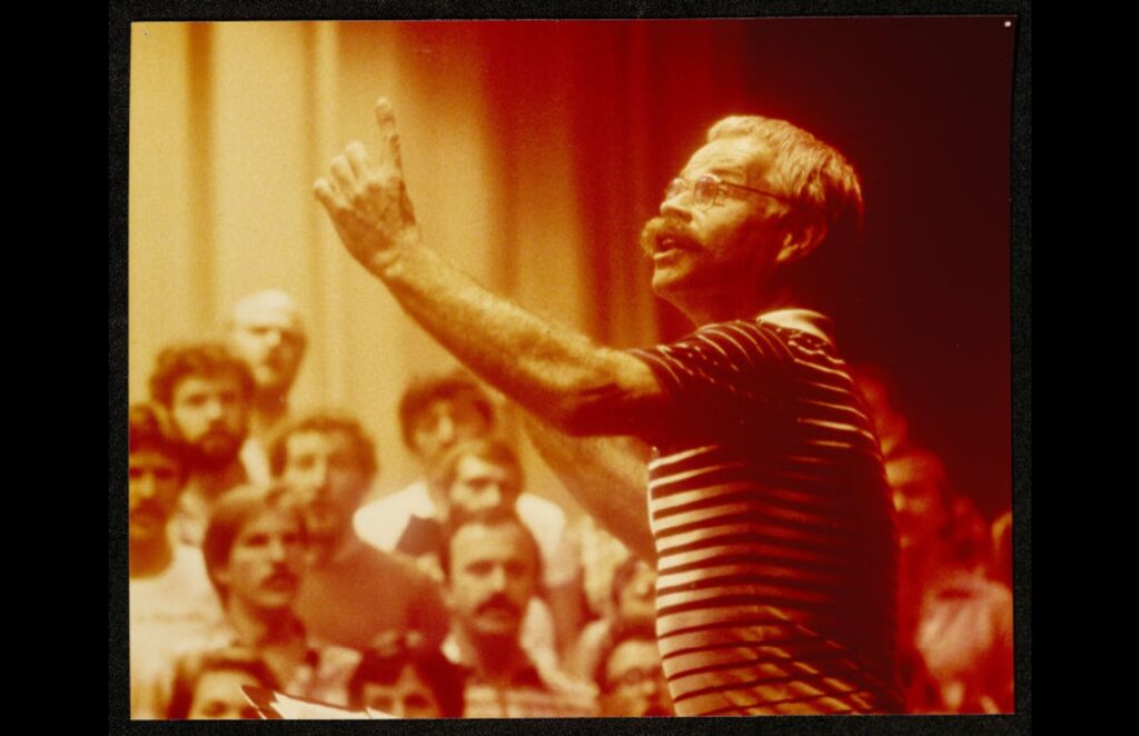 Archive photo: Dick Kramer, the chorus’s first conductor