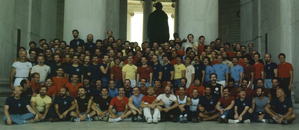 Archive photo: At the Jefferson Memorial, June 1981