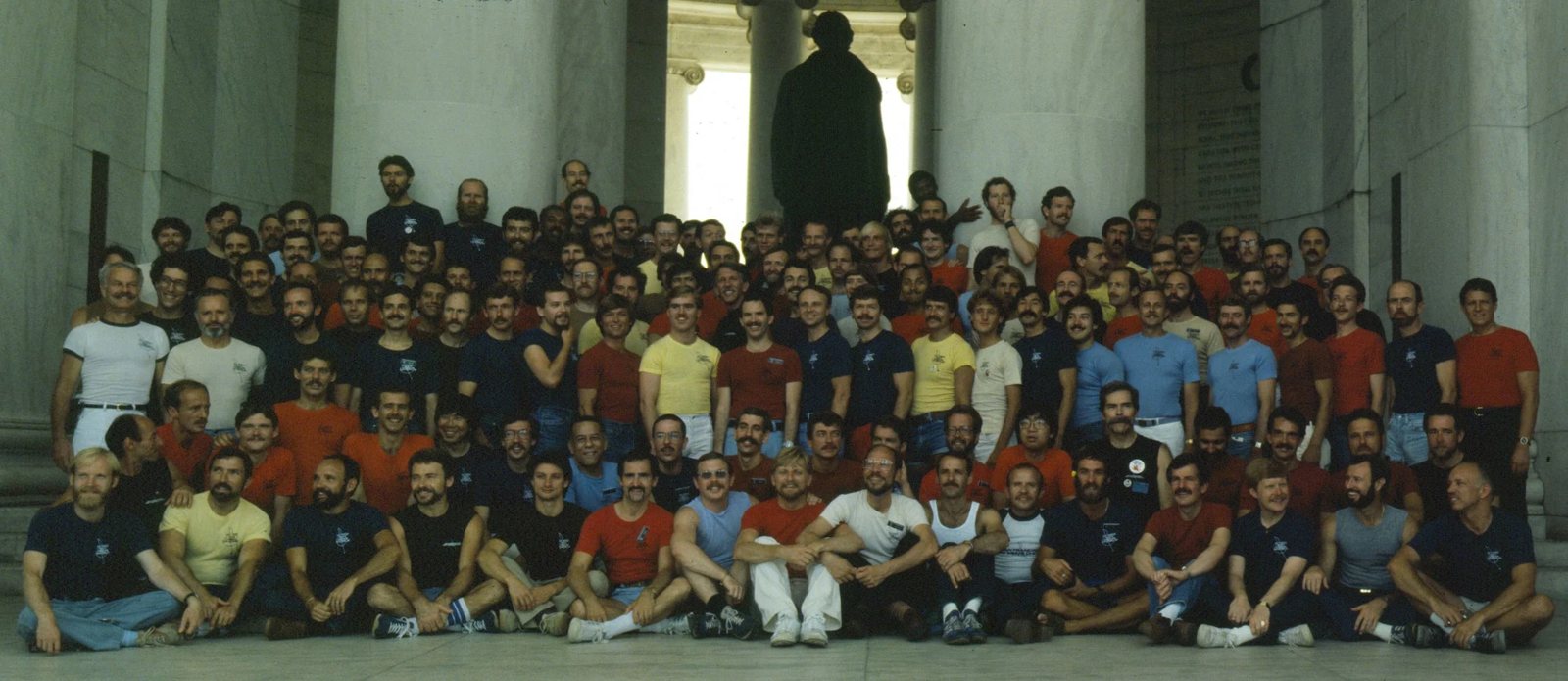 Archive photo: At the Jefferson Memorial, June 1981